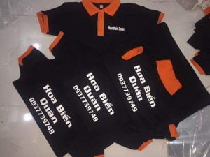 in logo lên áo - Đồng Phục Thiên Phước