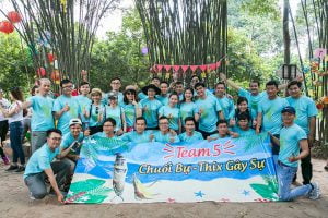 đồng phục team building in slogan độc đáo