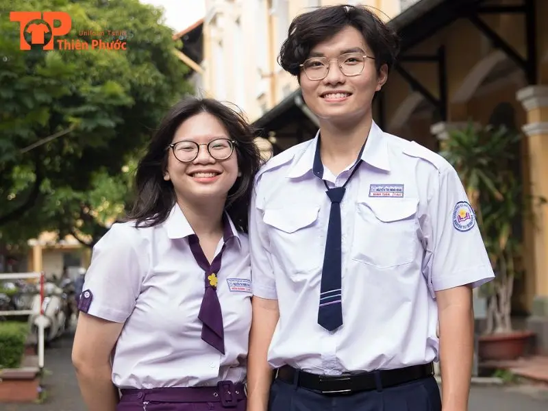 Nét Đẹp Trong Top 5+ Đồng Phục Trường Nguyễn Thị Minh Khai TPHCM 10 Áo sơ mi nữ đồng phục trường Nguyễn Thị Minh Khai