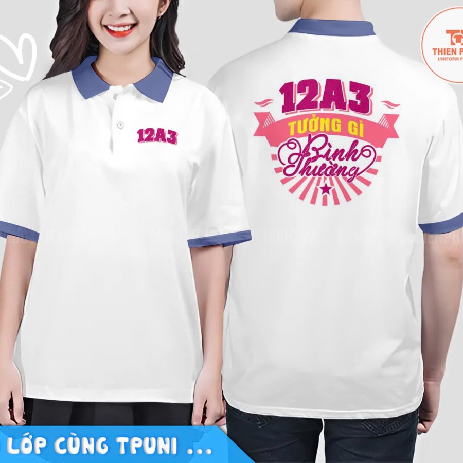 Áo đồng phục lớp cổ bẻ 23 Áo Đồng Phục Lớp