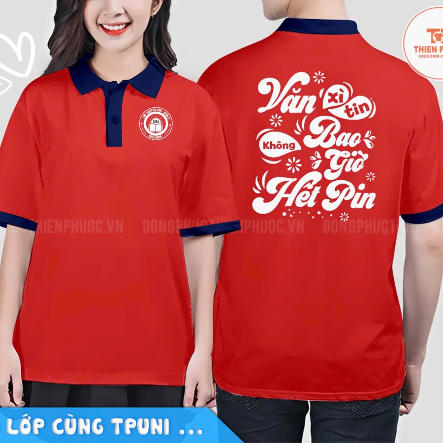 Áo đồng phục lớp cổ bẻ 20 Áo Lớp Oversize