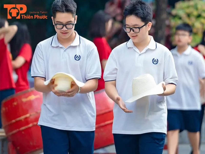 Áo polo đồng phục trường Lương Thế Vinh