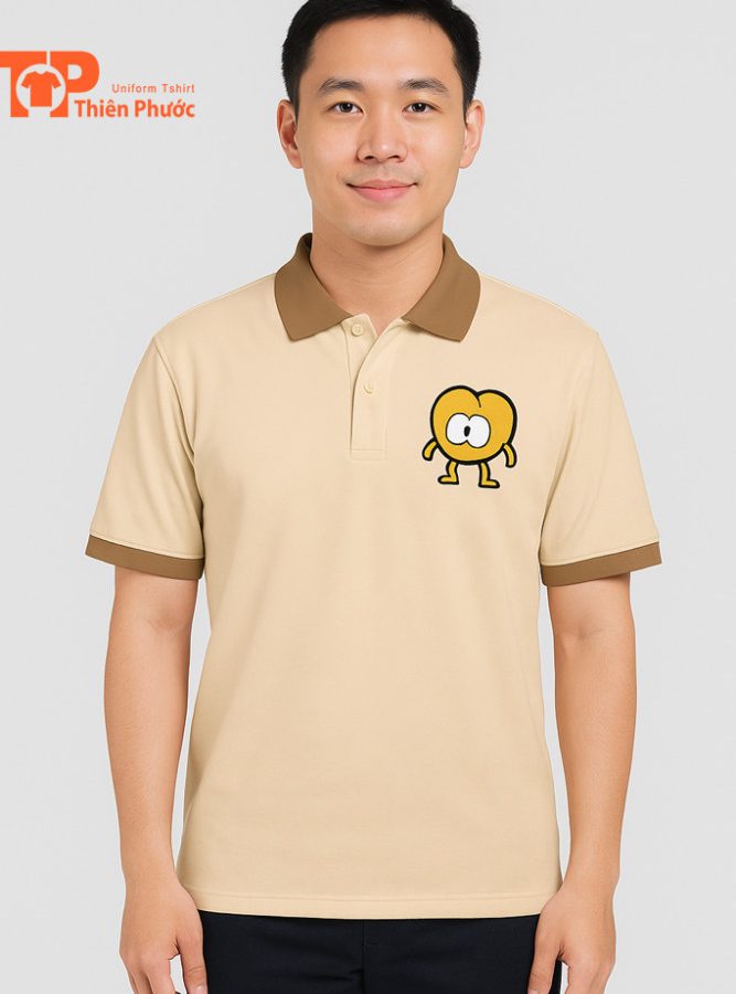 Mau Ao Polo Tre Trung Nang Dong Cho Ao Dong Phuc Lop Hoc Mat Truoc