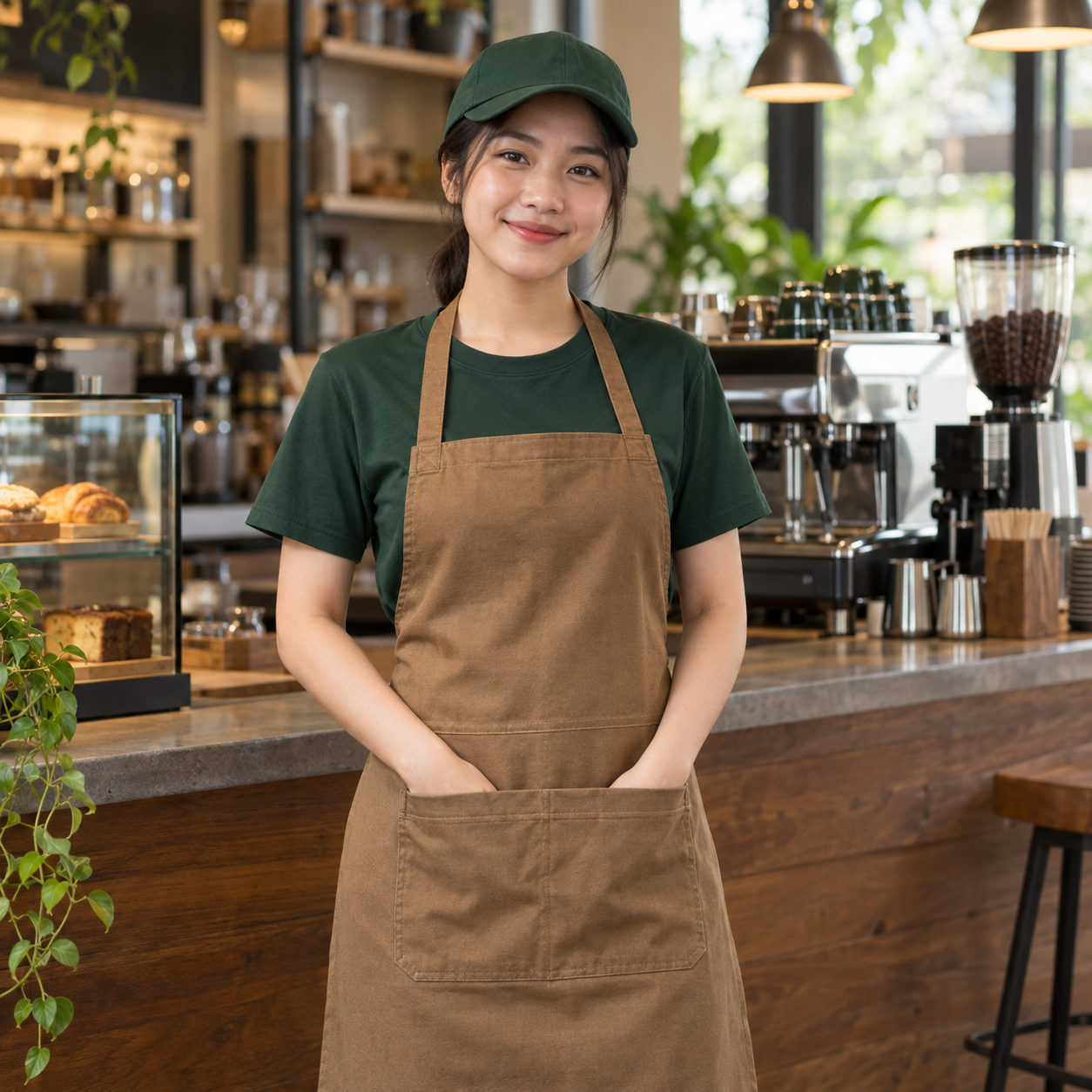 Tạp dề & nón kết