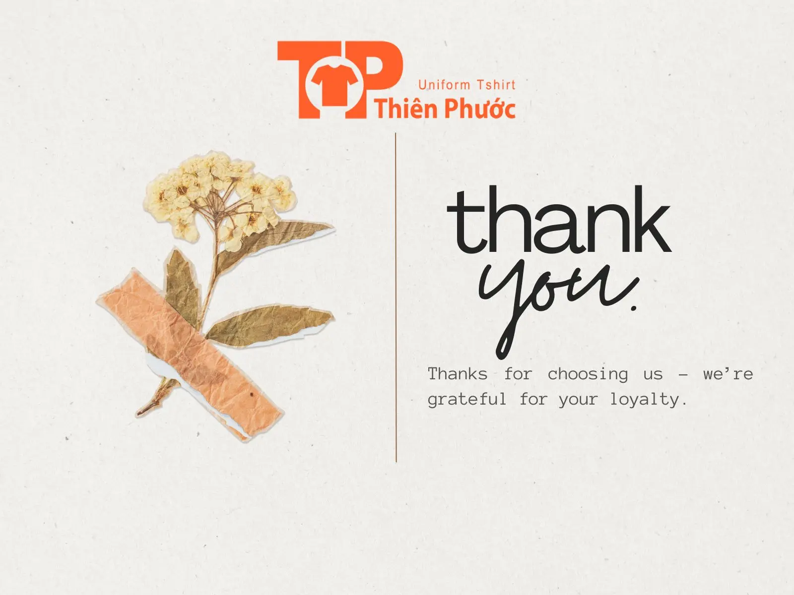 Lời cảm ơn khách hàng bằng tiếng Anh