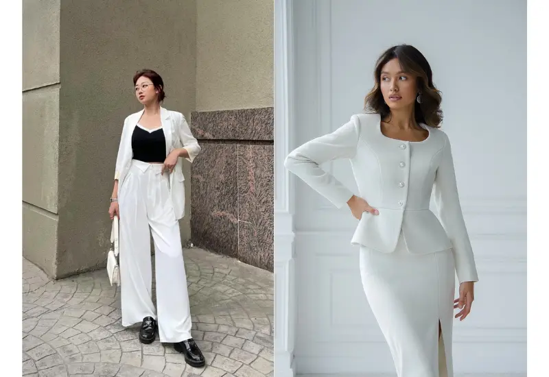 Những kiểu áo vest nữ đẹp nhất 2026 – Thanh lịch, sang trọng 37 Các mẫu vest cách điệu tạo điểm nhấn và sự nổi bật cho trang phục công sở.