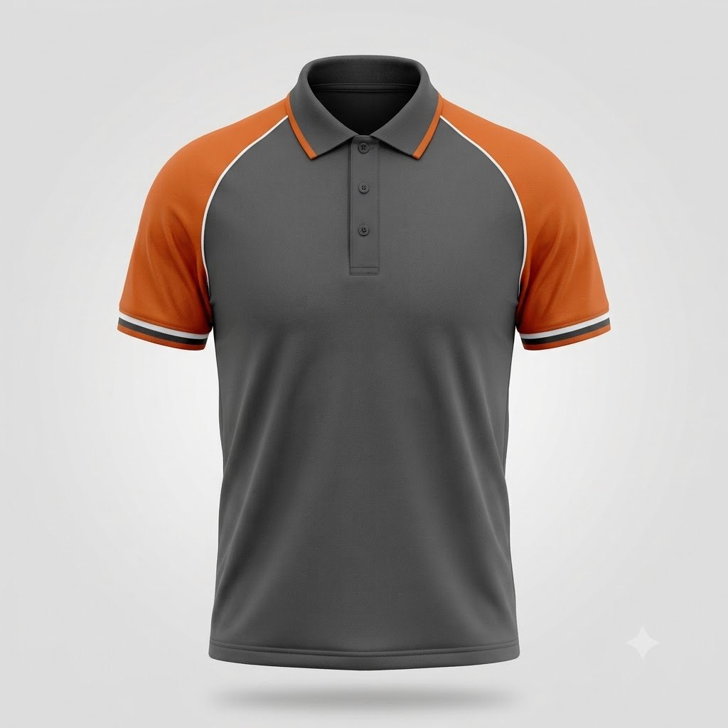 Polo phối tay raglan