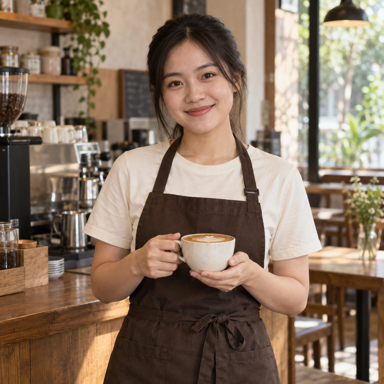 Áo thun cafe phong cách tối giản