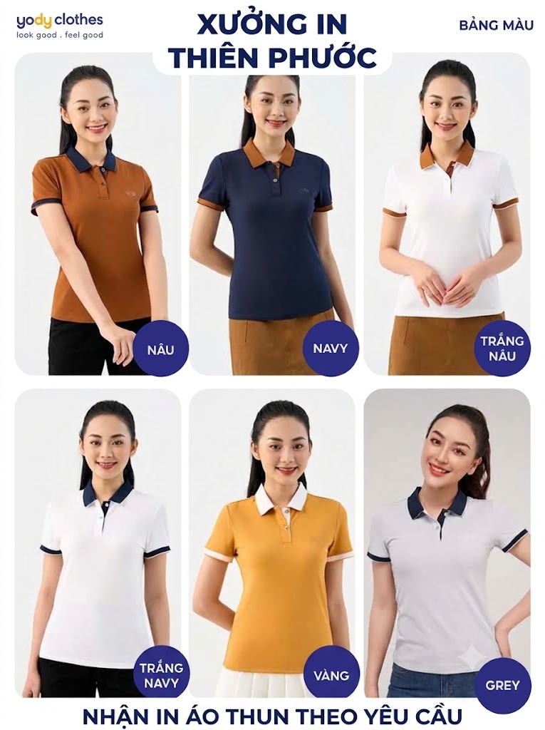 Xưởng In Áo Thun Theo Yêu Cầu Số Lượng Ít Tại TPHCM 14 In áo thun polo YODY
