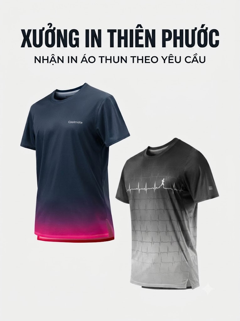 Xưởng In Áo Thun Theo Yêu Cầu Số Lượng Ít Tại TPHCM 12 In áo thun trên áo Coolmate
