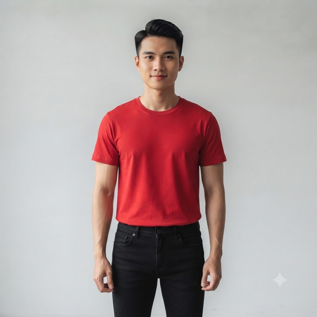 Phôi áo thun trơn đỏ