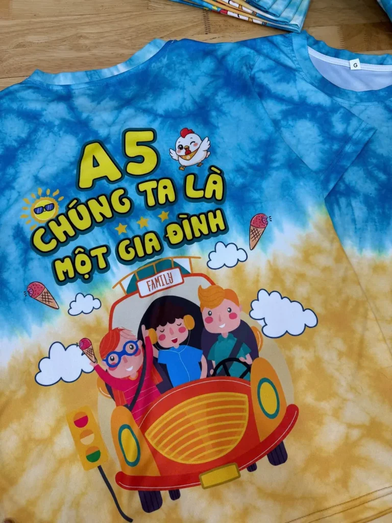 In Chuyển Nhiệt Là Gì? Cơ Chế In Thăng Hoa & Ứng Dụng Cho Áo Đồng Phục 21 In chuyển nhiệt áo thun nền loang – Đồng Phục Thiên Phước